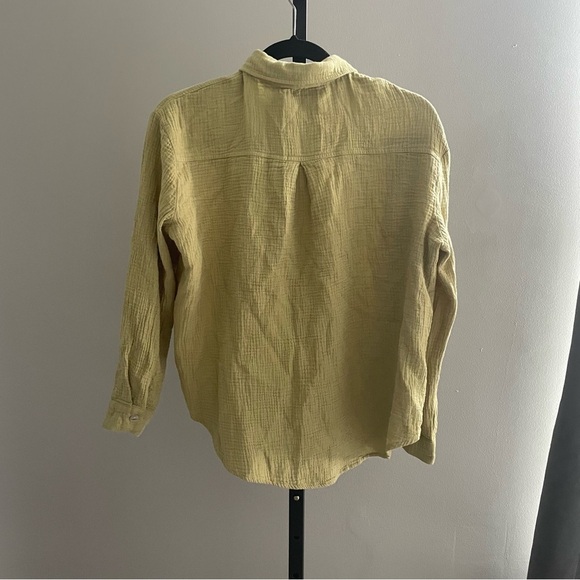 Princess Poly Sage Green Gauzy Cotton Button Down Set Size XS - Picture 4 of 11